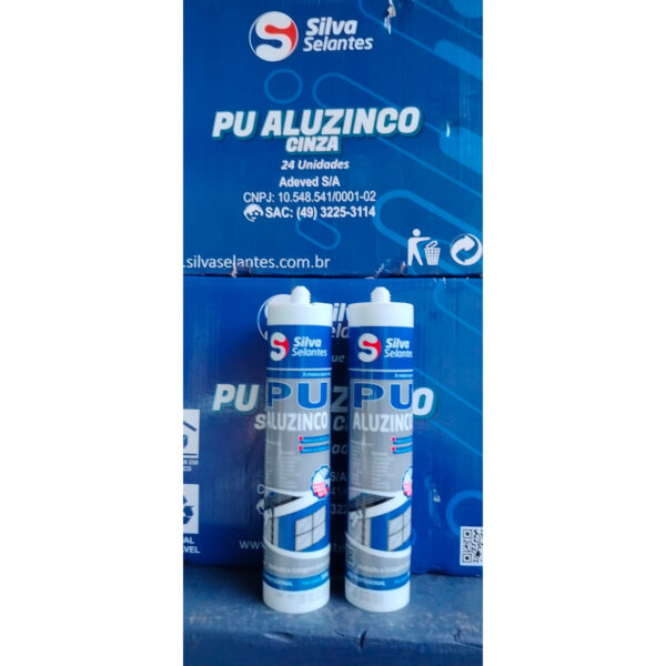 PU ALUZINCO CINZA TUBO SILVA 280 ML